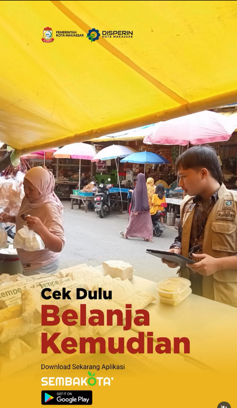 Cek dulu, belanja kemudian!
Dengan aplikasi SembakoTa, kamu bisa pantau harga sembako terbaru langsung dari pasar.
Download sekarang dan belanja tanpa ragu!